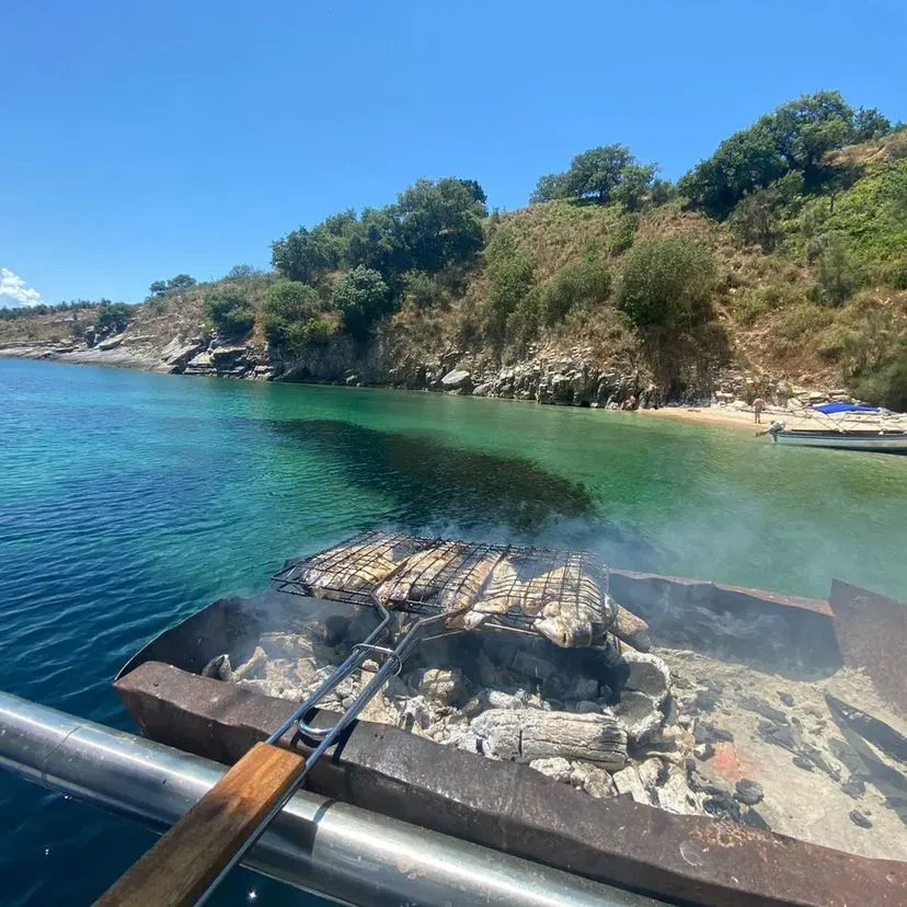 Where to stay in Ksamil, coastline view over the Ionian Sea