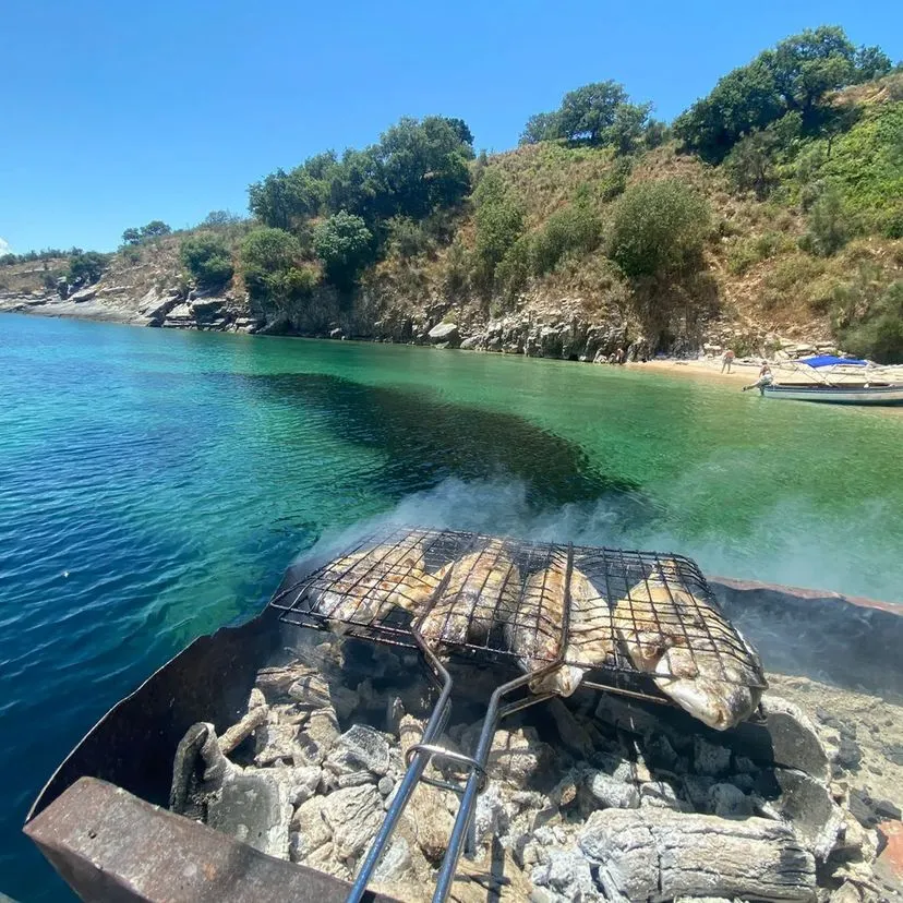 Seaside dining spot in Ksamil, Albanian Riviera